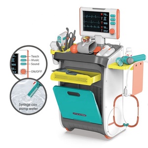 Children Medical Desk Pretend Play Set Toys Simulation High Quality Kids Doctor Play Set with Music Sound and Light