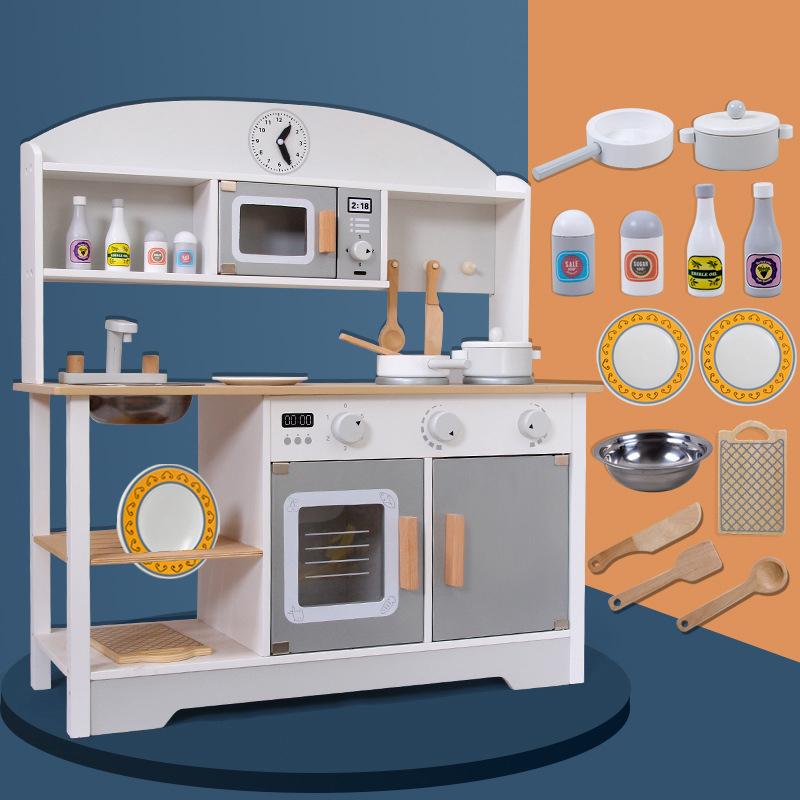 Hot Sell Role Play Wooden New Product Pretend Play Set Cooking Kitchen Toys for Kids