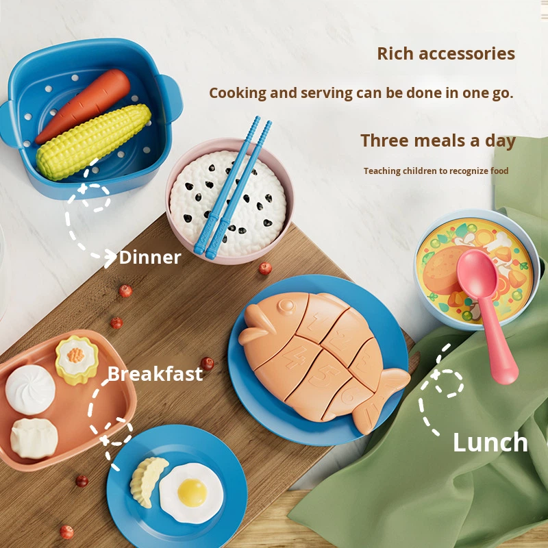 YD TOYS Mini Safe ABS Plastic Modern Kitchen Children's Doll House Toy Set Simulation Unisex Rice Cooker Cookware 4-6 Years Old