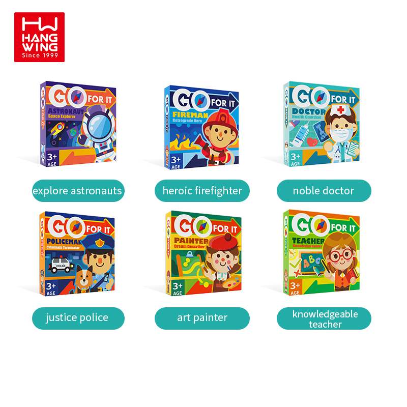 3D Puzzles Kids Careers Guide - Police Paper Border 3-6 Years Game Juguetes Educativos Early Educational Toys