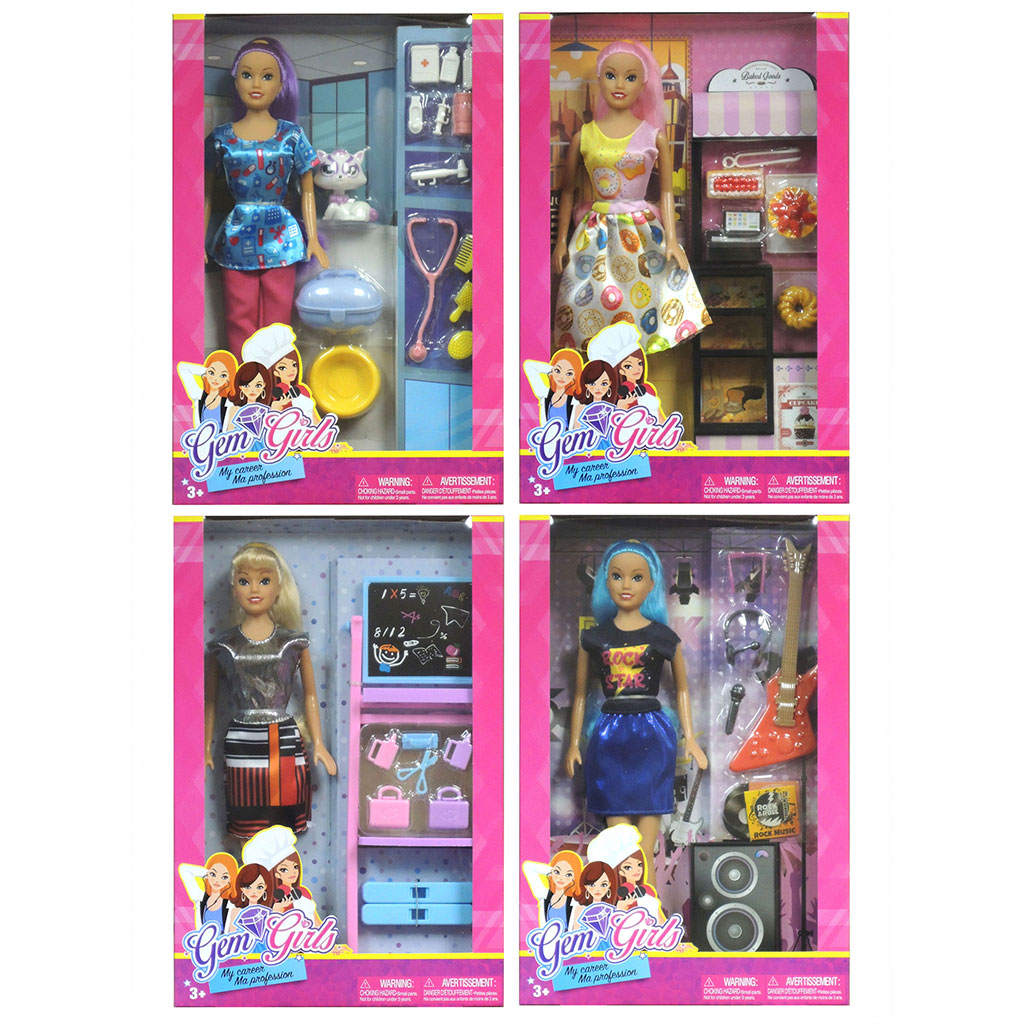 Premium Travel Size 29cm PVC Career Doll Model Toy Complete Full Accessory Collection Professional Role Play Teaching Resource