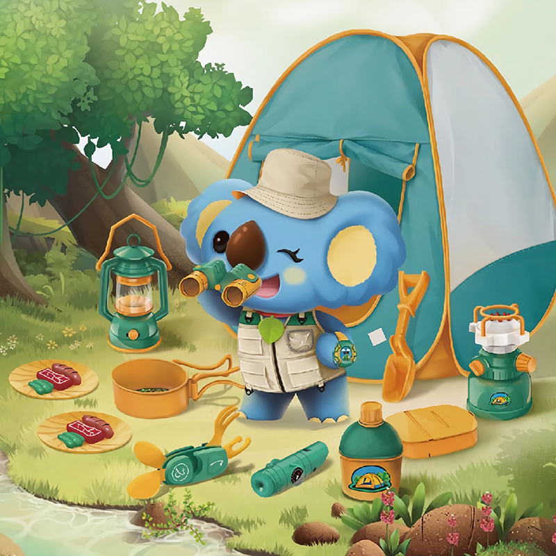 Soli Outdoor Pretend Play Adventure Set Interactive Science Explorer &amp; Kids' Camping Toy