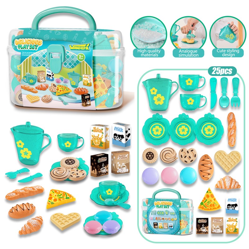 Children's Plastic Play House Pretend Kitchen &amp; Food Toys Game Play Set Toys Kitchen Toys for Kids