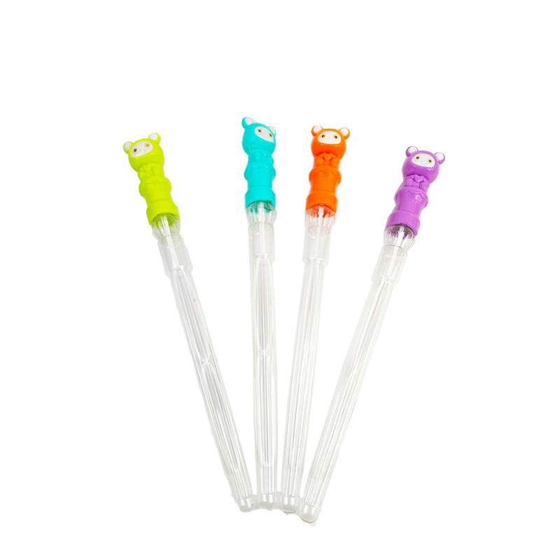 46cm PP Plastic Cute Baby Bubble Wand Toy for Boys &amp; Girls Flash Night Market Stall Business Essential Water Blowing Play Toy