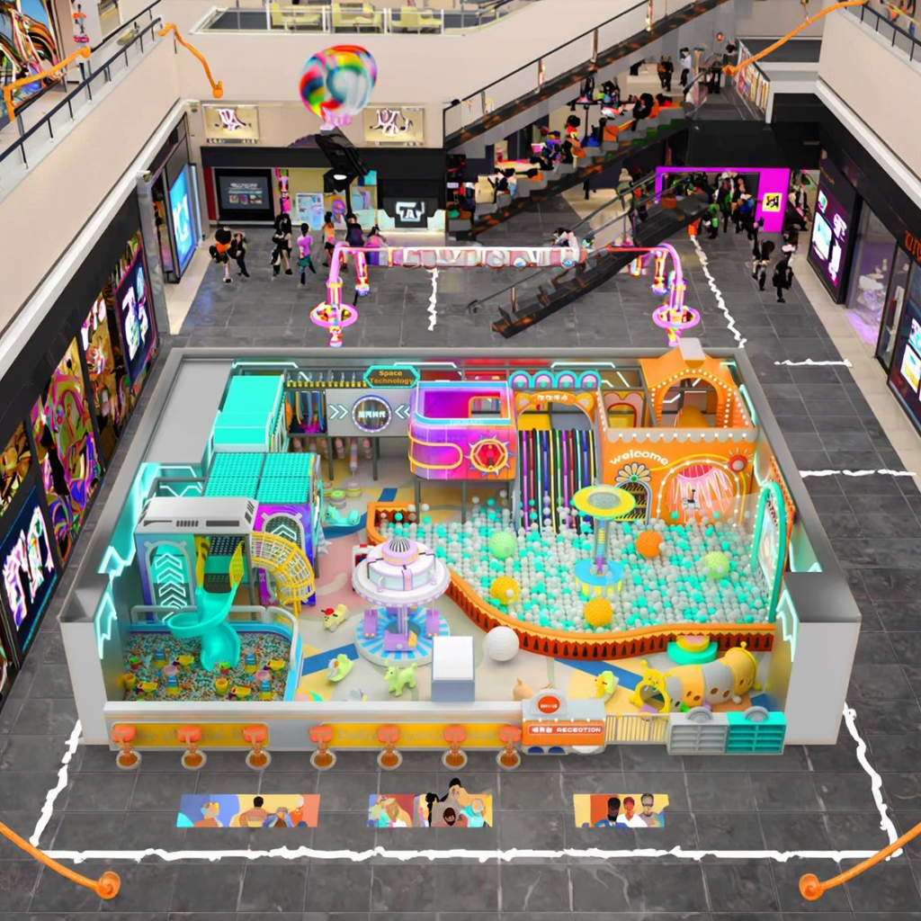 High Quality Plastic Indoor Adventure Playground for Kids with Play Structures and Fun Equipment for School and Garden Use