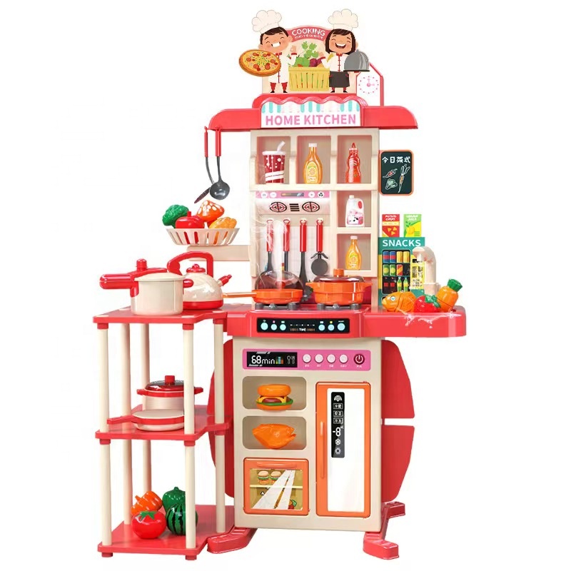 Trending Products 2024 Plastic Pretend Cooking Room Kitchen Toys Kitchen Food Toys Kitchen