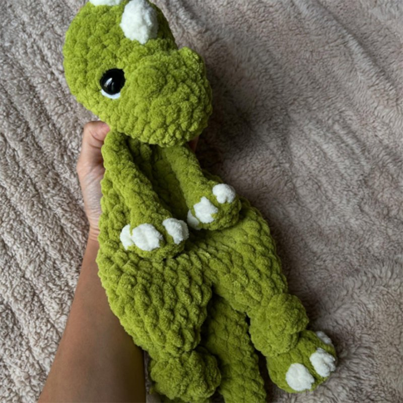 Boneca de Amigurumi de Veludo Chunky Feita à Mão com Membros Longos, Urso de Crochê Macio, Dinossauro, Bailarina, Coelho, Animal de Pelúcia para Bebê, Brinquedo de Segurança para Dormir, Presente de Pelúcia para o Berçário