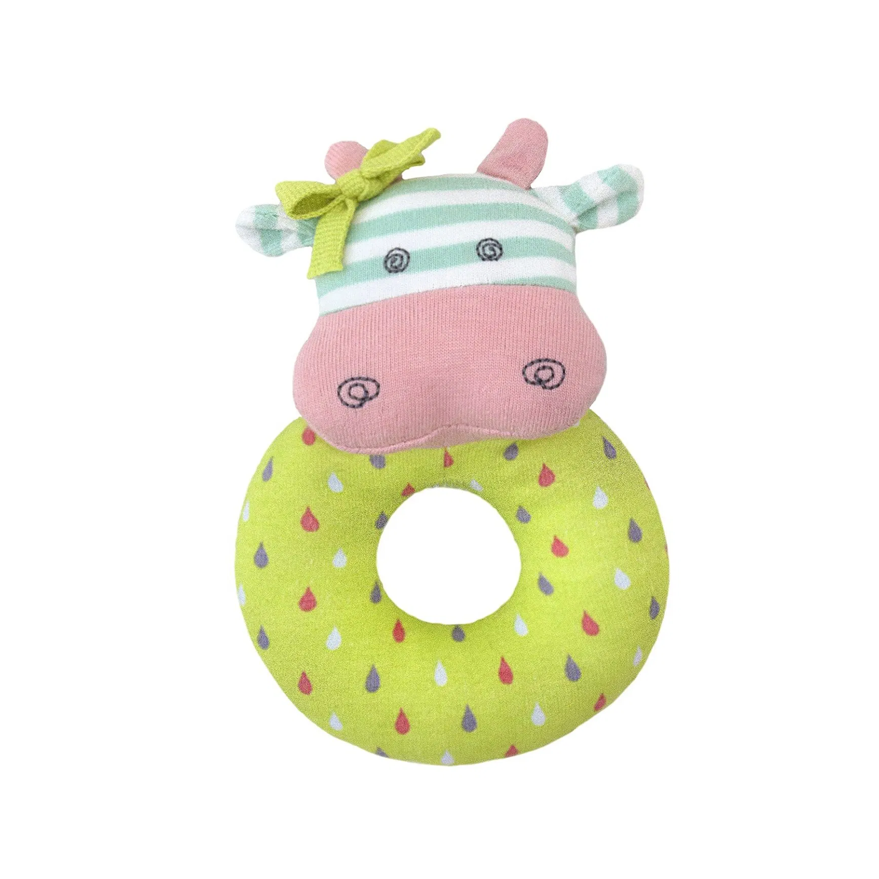 Brinquedo personalizado de pelúcia macia de rã de algodão orgânico para bebê