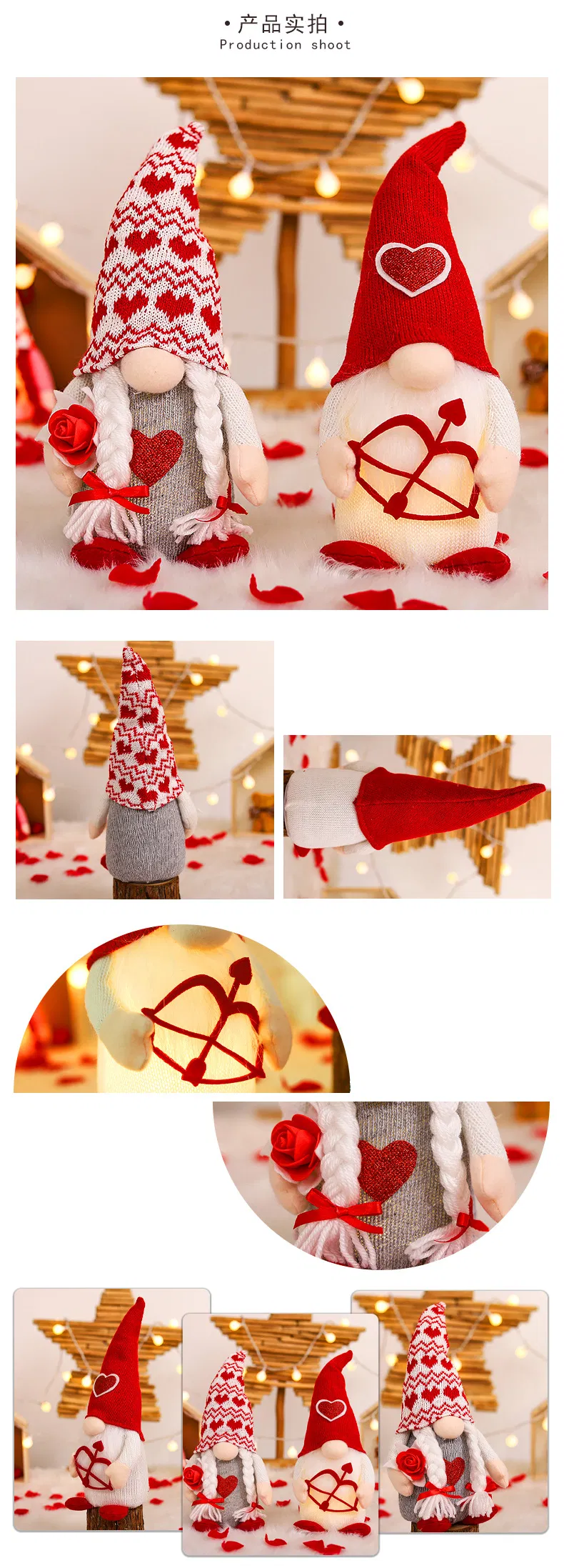Boneco de Natal Gnomos LED 3