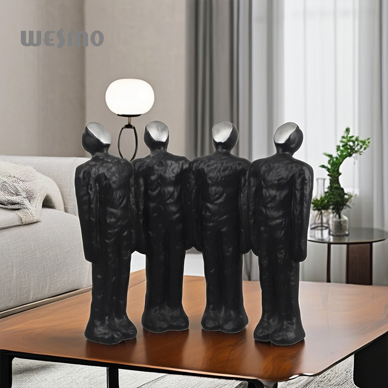 Escultura de Decoração Suave em Resina Moderna para Casa, Figura de Escultura em Poliresina Moderna à Venda