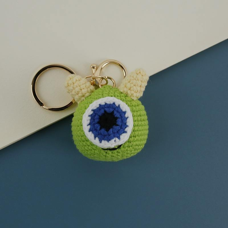 Brinquedos de Animais de Crochê Amigurumi Tricotados à Mão, Chaveiro Fofo, Pingente de Bolsa, Charms Woven Sleutelhanger