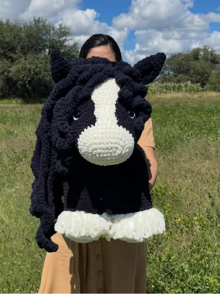 Fluffy Curly Hair Highland Cow Strawberry Cow Amigurumi, Hand Crochet Stuffed Animal Plush Doll Wholesale