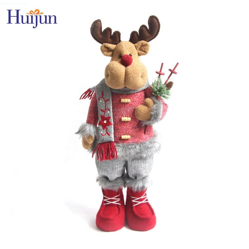Nova Chegada Alta Qualidade Grande Boneco de Papai Noel, Boneco de Neve e Rena Brinquedos de Pelúcia Ornamentais de Natal