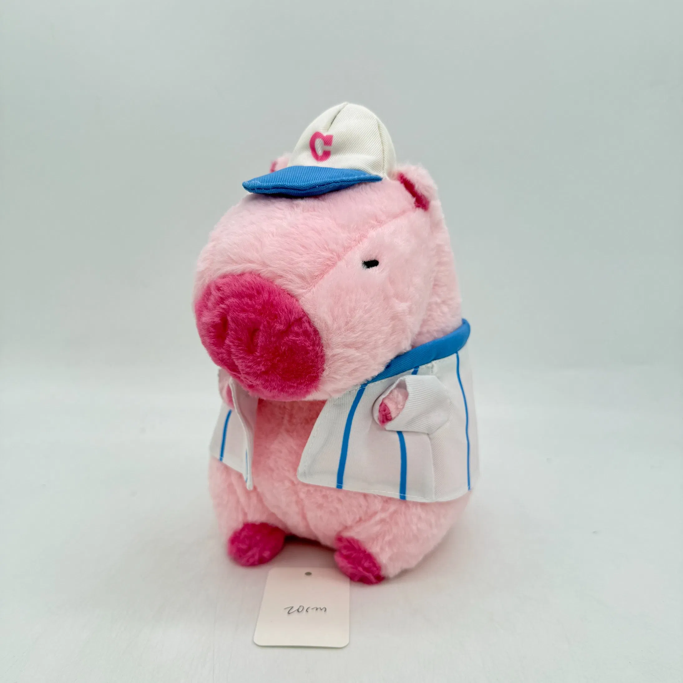 Trendy Pink Capybara Plush Pillow: Boneco de pelúcia fofo para um descanso confortável