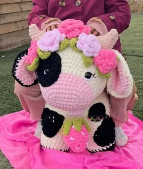 Amigurumi Vaca Detalhe