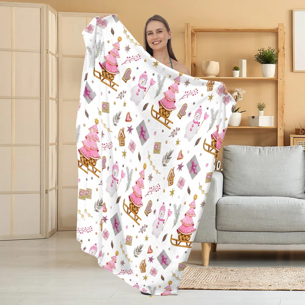Cobertor de Flanela para o Inverno, Cobertor Macio e Aconchegante para Cama, Sofá, Couch e Decoração de Casa