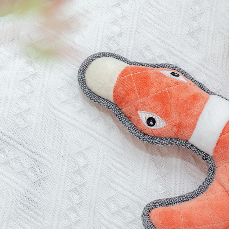Moda Pet Rena e Brinquedo de Pelúcia Interativo Durável em Forma de Animal com Squeaker