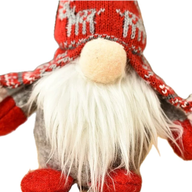 Melhor Vendedor Enfeite de Natal Criativo de Papai Noel em Tricô para Pendurar na Árvore, Bonecos de Papai Noel em Pé