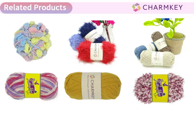 Lã tingida em espaço para tricô manual, fio fancy para crochê e artesanato amigurumi, atacado