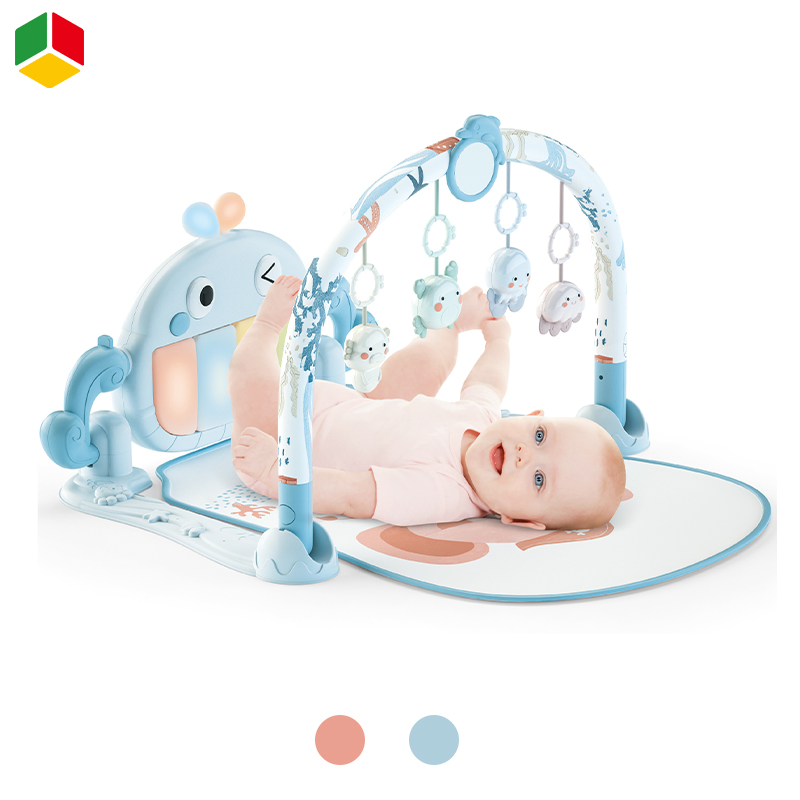 Brinquedos musicais infantis educativos de alta qualidade, portáteis e macios, piano dobrável com pedais, tapete de atividades para bebês, ideal para engatinhar e dormir