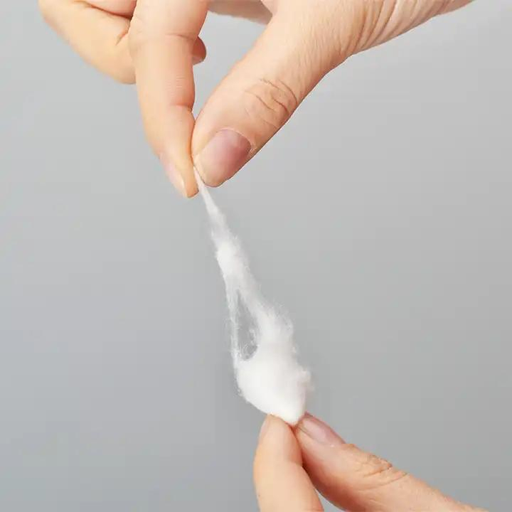 Bola de algodão absorvente estéril, descartável, orgânica e suave para uso médico