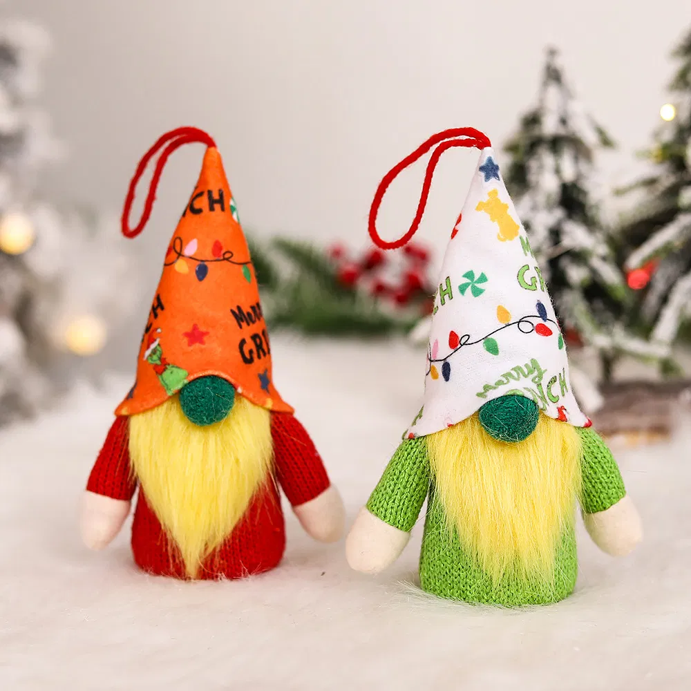 4 Bonecos de Gnomos de Natal Plush Macios e Fofos Feitos à Mão com Luzes LED Quentes para Decoração de Festa em Casa
