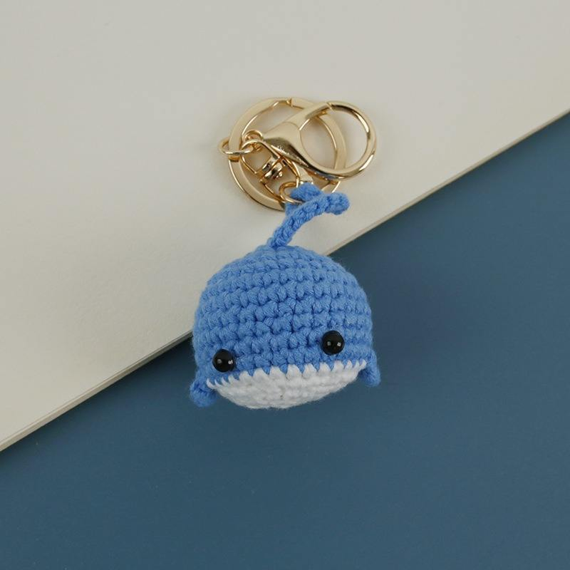 Brinquedos de Animais de Crochê Amigurumi Tricotados à Mão, Chaveiro Fofo, Pingente de Bolsa, Charms Woven Sleutelhanger