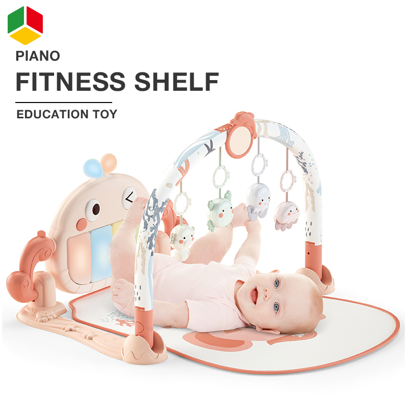 Brinquedos musicais infantis educativos de alta qualidade, portáteis e macios, piano dobrável com pedais, tapete de atividades para bebês, ideal para engatinhar e dormir