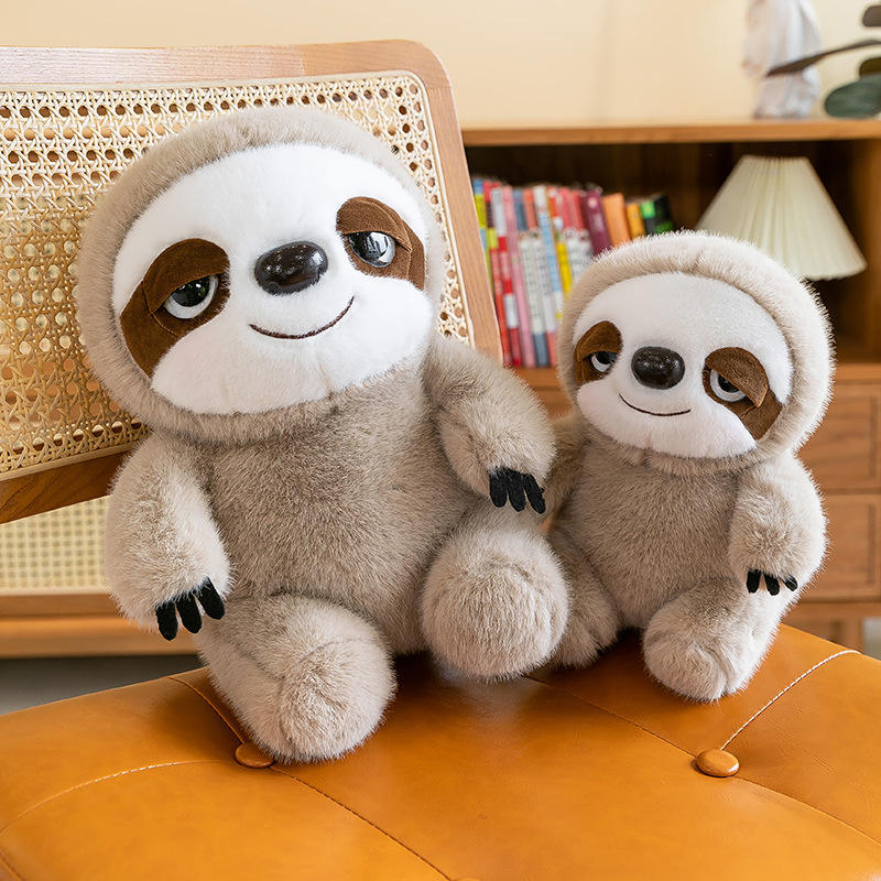 Travesseiro de Pelúcia de Sloth Pesado para Ansiedade e Alívio do Estresse, Brinquedos de Sloth de Pelúcia Pesados e Fofos