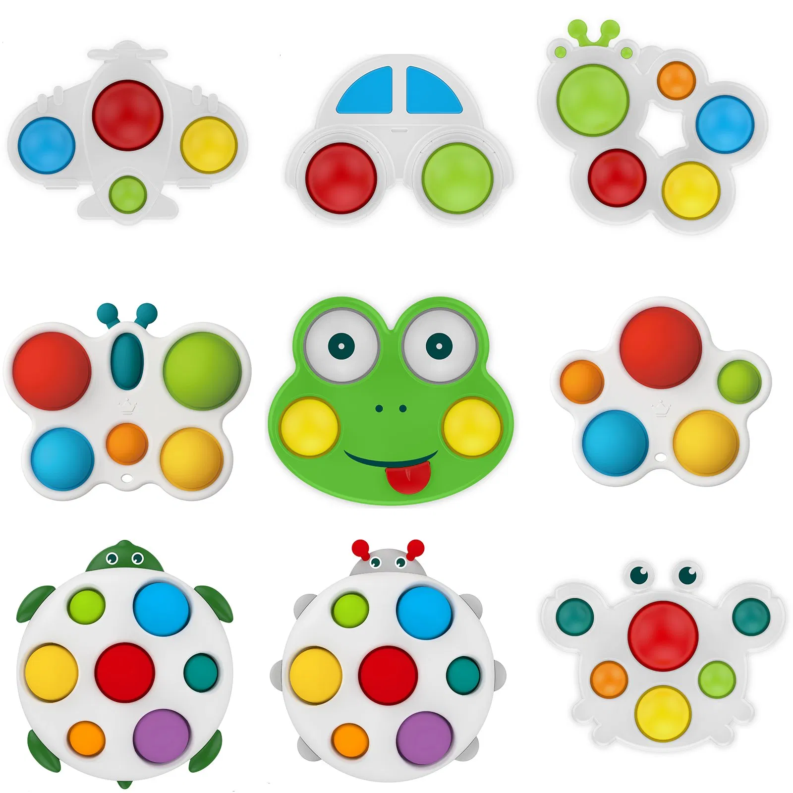 Brinquedos de Mordida Montessori para Bebês - Chocalhos Sensoriais Macios