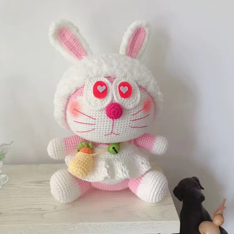 Brinquedos de Crochê Amigurumi Feitos à Mão, Presentes de Amigurumi, Fabricante de Brinquedos para Crianças, Brinquedos Grandes de Crochê do Doraemon