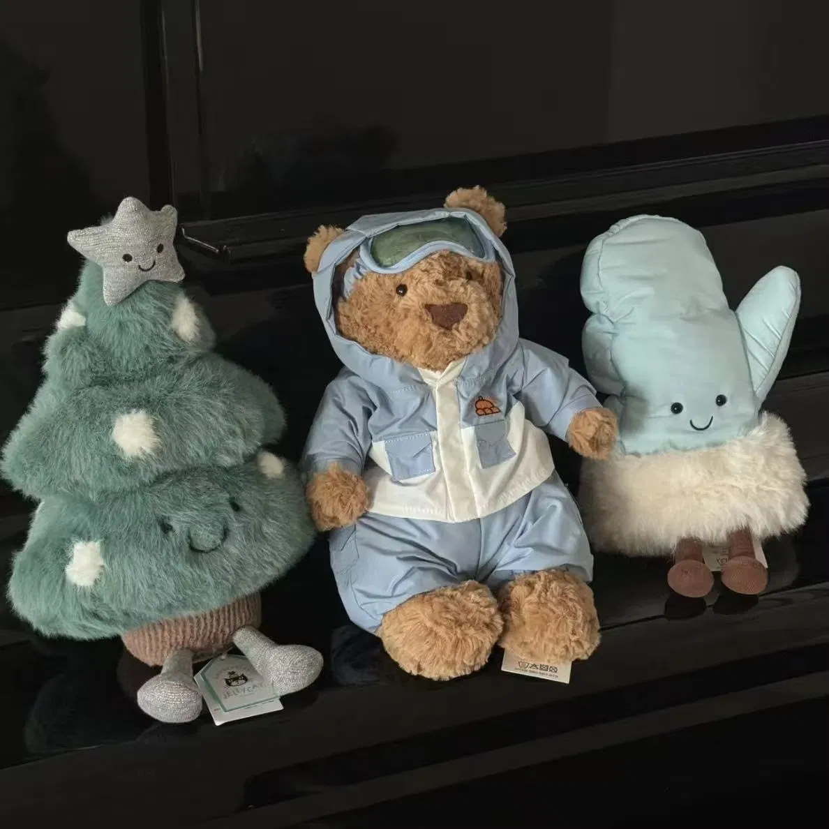 Brinquedo de pelúcia Jellycatt de algodão orgânico, dragão do céu e dragão da neve, animais de pelúcia fofos, travesseiro pesado macio