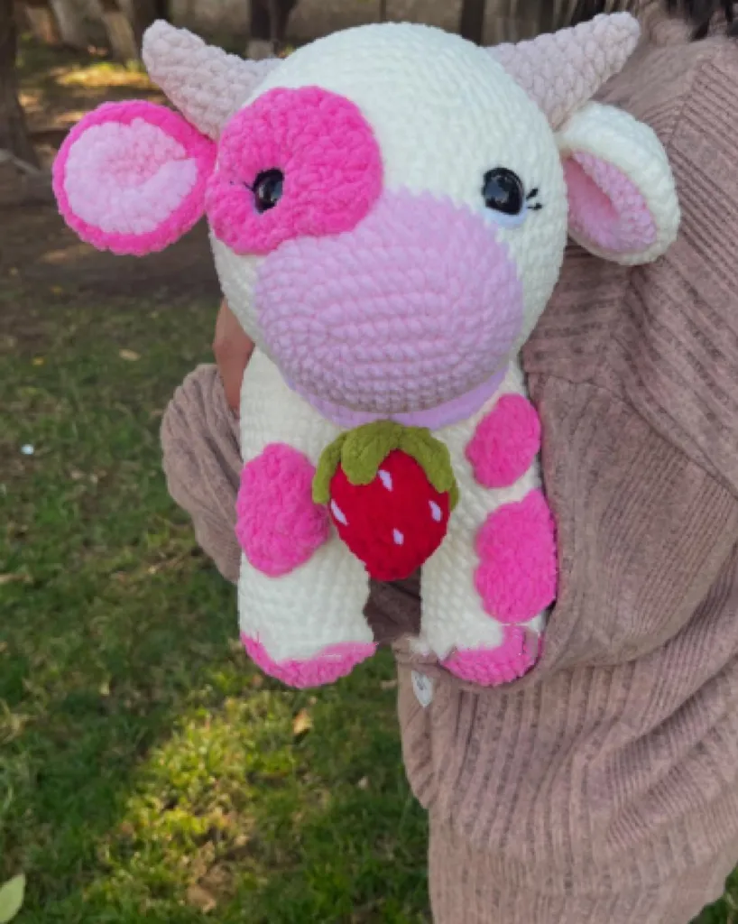 Amigurumi Vaca Decoração