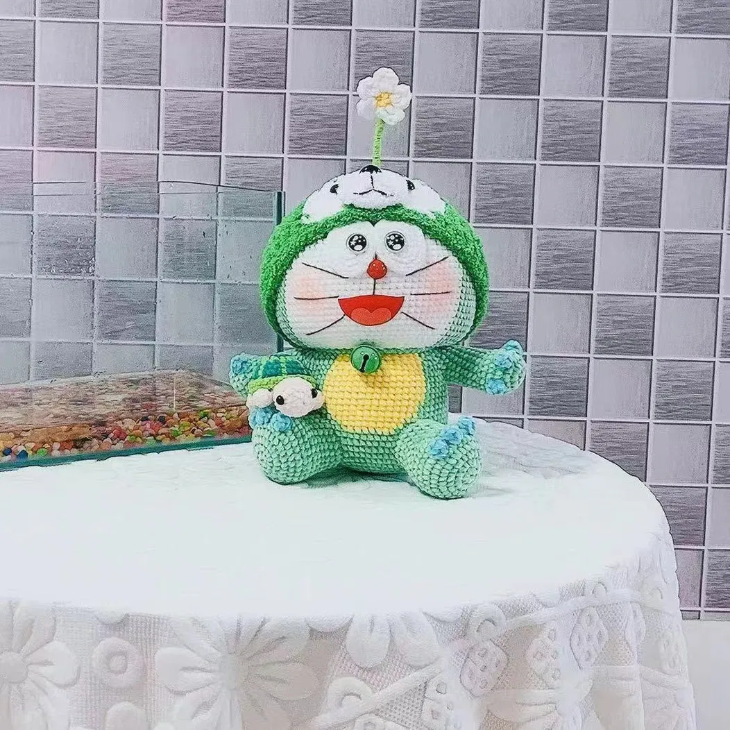 Animais de Pelúcia de Lã Tricotados à Mão Personalizados por Atacado, Boneca de Algodão Amigurumi, Brinquedos de Animais de Crochê para Bebês