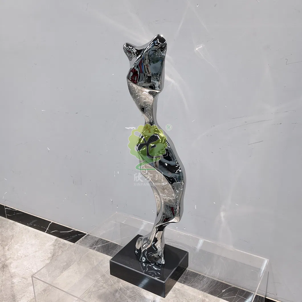 Escultura Metálica Abstrata Criativa de Luxo Leve para Casa, Fabricação de Personalização de Acessórios para o Lar