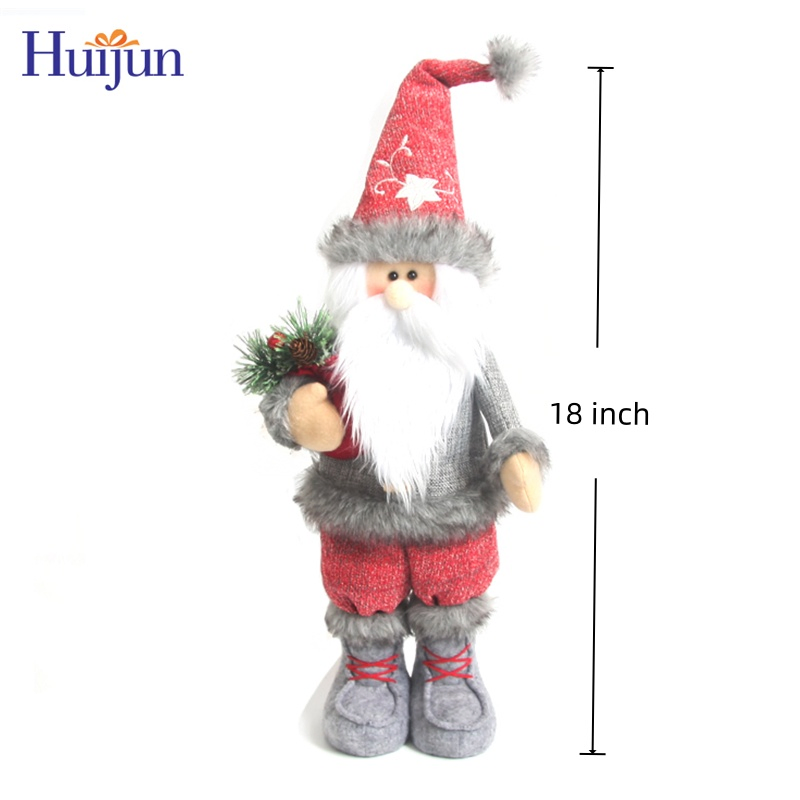 Nova Chegada Alta Qualidade Grande Boneco de Papai Noel, Boneco de Neve e Rena Brinquedos de Pelúcia Ornamentais de Natal