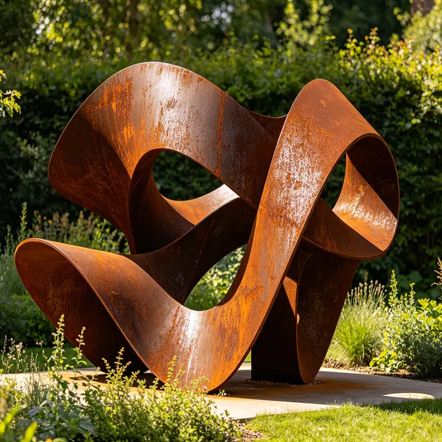 Escultura Metálica Abstrata