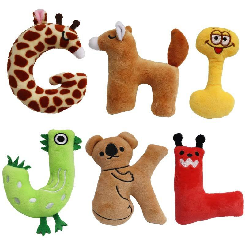 Brinquedos de Animais de Pelúcia Macios e Squeaky para Cães e Gatos, Brinquedos Interativos para Mastigar