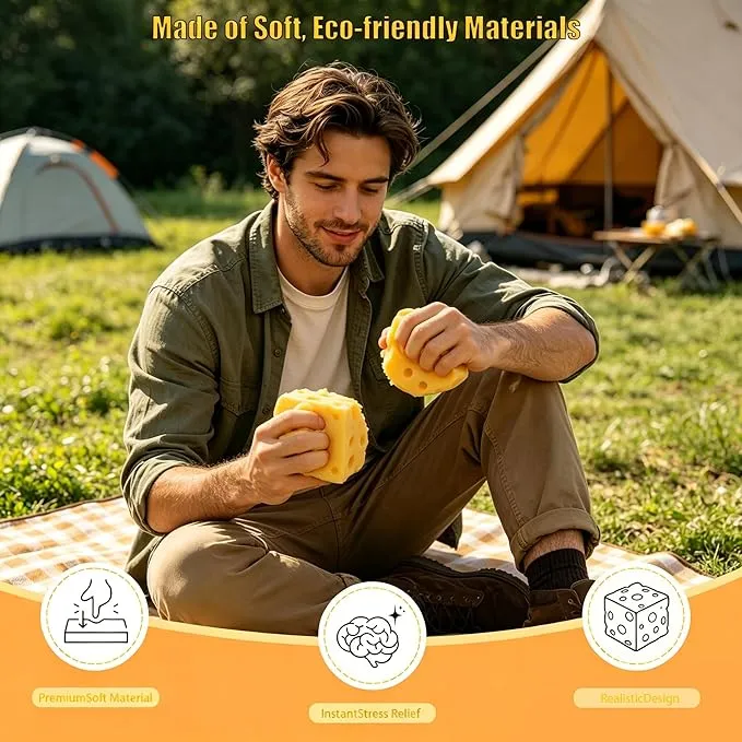 Squishy sensorial de queijo