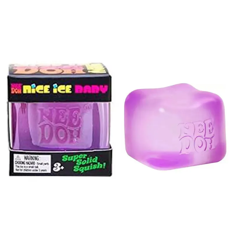 Brinquedo sensorial de compressão Schylling Needoh Nice Cube, brinquedo quadrado de ventosas, brinquedos squishy Needoh Nee Doh Nedoh, brinquedo promocional