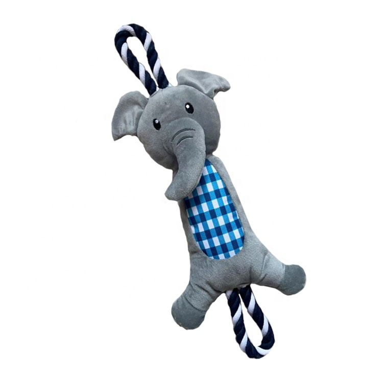Brinquedo Interativo para Cães com Corda Squeaky Brinquedo de Pelúcia para Cães