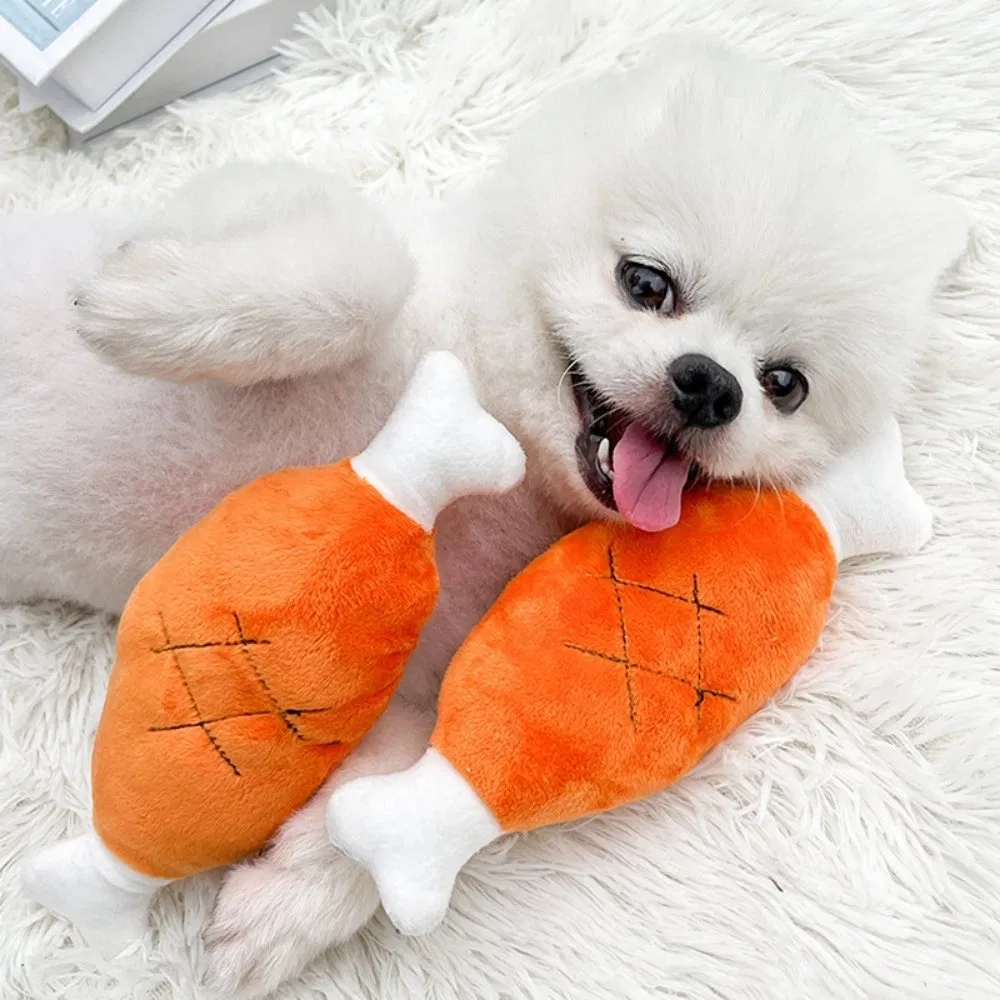 Suprimentos para Animais de Estimação Macio Cachorrinho Fofo Brinquedo de Cenoura de Pelúcia com Squeaker Ez31472