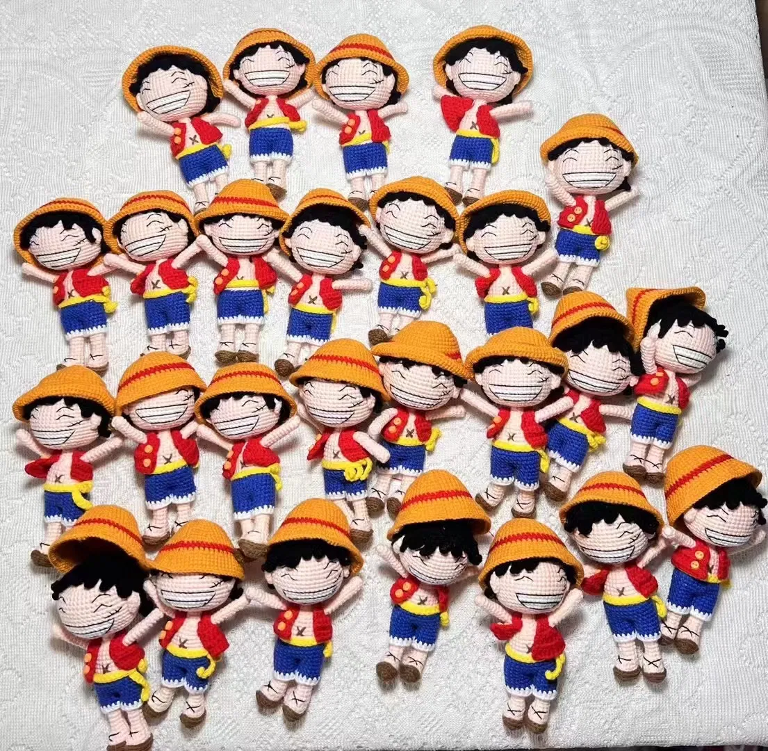 2024 Nova chegada Cotton Crochet Stuffed Animais tricotados Crochet Toys Amigurumi brinquedos para crianças