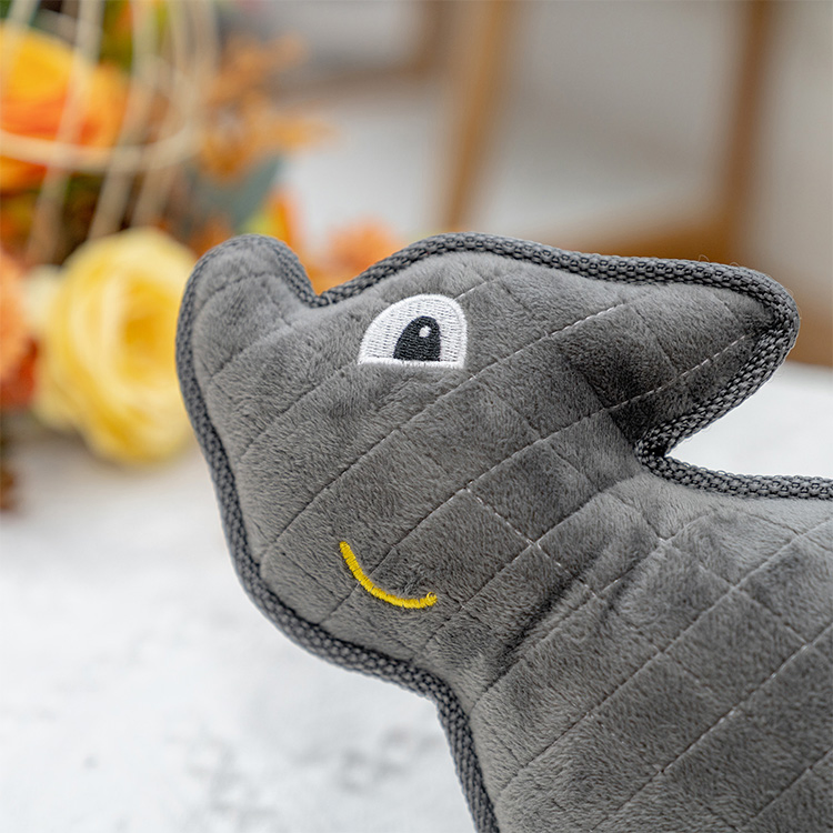 Moda Pet Rena e Brinquedo de Pelúcia Interativo Durável em Forma de Animal com Squeaker