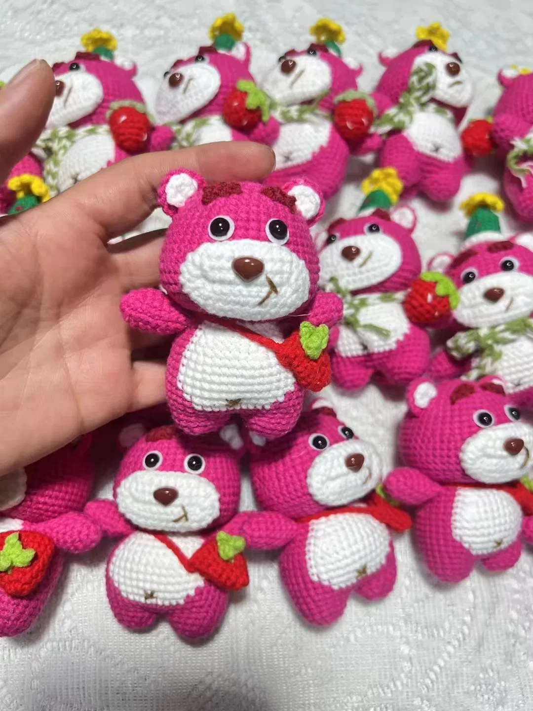 2024 Nova chegada Cotton Crochet Stuffed Animais tricotados Crochet Toys Amigurumi brinquedos para crianças