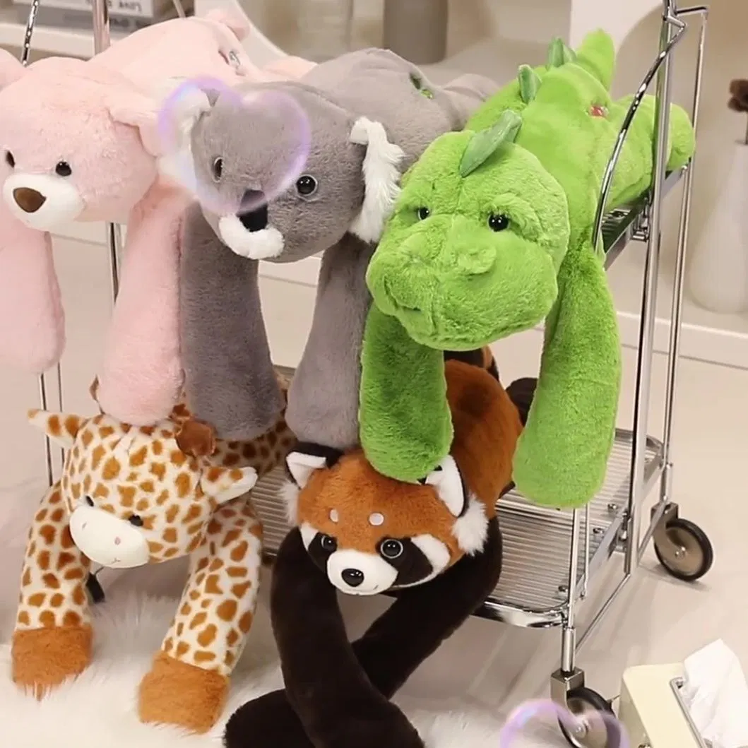 Fabricante OEM de Preço de Atacado Pelúcias Personalizadas Super Macias Raccoon Urso Koala Girafa Aquecíveis Aromatizadas Animais de Pelúcia Pesados Fábrica