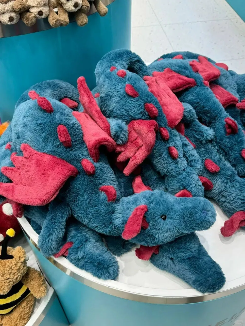 Brinquedo de pelúcia Jellycatt de algodão orgânico, dragão do céu e dragão da neve, animais de pelúcia fofos, travesseiro pesado macio