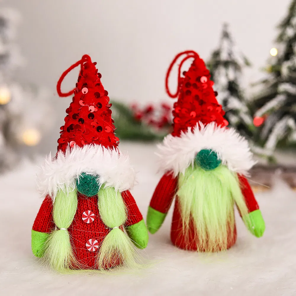 4 Bonecos de Gnomos de Natal Plush Macios e Fofos Feitos à Mão com Luzes LED Quentes para Decoração de Festa em Casa