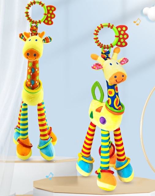 Brinquedo de Algodão Orgânico para Teething Seguro e Brincadeiras de Agarrar