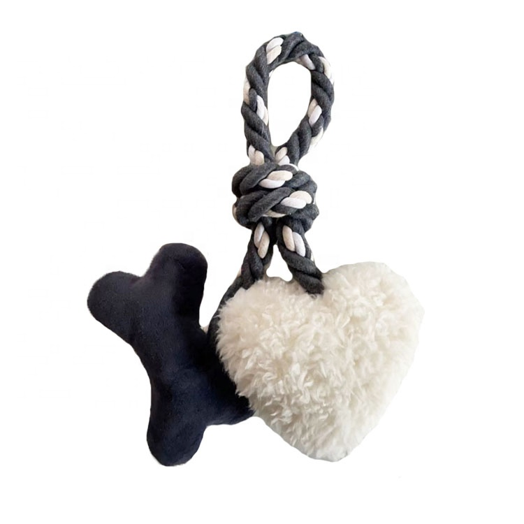 Brinquedo Interativo para Cães com Corda Squeaky Brinquedo de Pelúcia para Cães